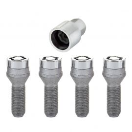 McGard Wheel Lock Bolt Set - 4pk. (Cone Seat) M14X1.5 / 19mm Hex / 31.0mm Shank Length - Chrome buy in USA