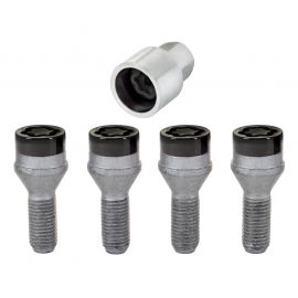 McGard Wheel Lock Bolt Set - 4pk. (Cone Seat) M12X1.5 / 17mm Hex / 25.5mm Shank Length - Black buy in USA