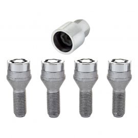 McGard Wheel Lock Bolt Set - 4pk. (Cone Seat) M12X1.5 / 17mm Hex / 25.5mm Shank Length - Chrome buy in USA