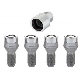 McGard Wheel Lock Bolt Set - 4pk. (Cone Seat) M12X1.25 / 17mm Hex / 22.0mm Shank Length - Chrome buy in USA