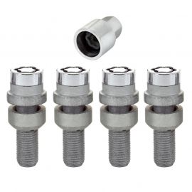 McGard Wheel Lock Bolt Set - 4pk. (Radius Seat) M14X1.5 / 17mm Hex / 28.2mm Shank Length - Chrome buy in USA