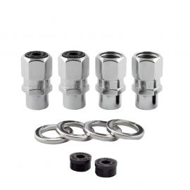 McGard Hex Lug Nut (Drag Racing Short Shank) 1/2-20 / 13/16 Hex / 1.6in. Length (4-Pack) - Chrome buy in USA