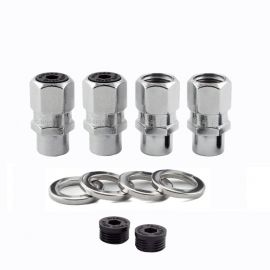 McGard Hex Lug Nut (Drag Racing Short Shank) M12X1.5 / 13/16 Hex / 1.6in. Length (4-Pack) - Chrome buy in USA