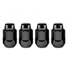 McGard Hex Lug Nut (Cone Seat Bulge Style) M12X1.5 / 3/4 Hex / 1.45in. Length (4-Pack) - Black buy in USA