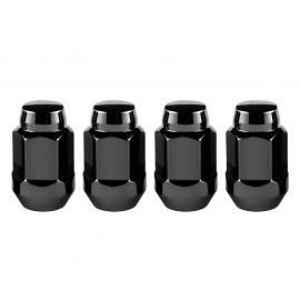 McGard Hex Lug Nut (Cone Seat Bulge Style) M14X1.5 / 22mm Hex / 1.635in. Length (4-Pack) - Black buy in USA