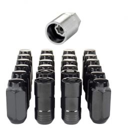 McGard 6 Lug Hex Install Kit w/Locks (Cone Seat Nut) M14X1.5 / 13/16 Hex / 1.945in. Length - Black buy in USA