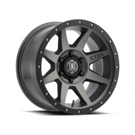 ICON Rebound 17x8.5 6x5.5 25mm Offset 5.75in BS 95.1mm Bore Titanium Wheel buy in USA