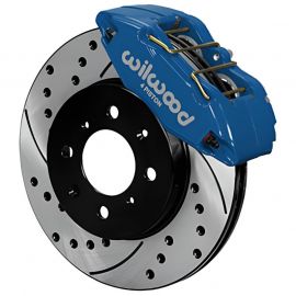 Wilwood DPHA Front Caliper & Rotor Kit Drilled Honda / Acura w/ 262mm OE Rotor - Competition Blue buy in USA