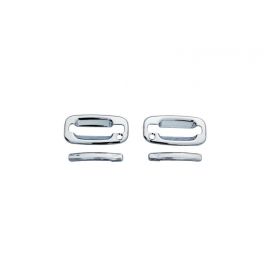 AVS 99-07 Chevy Silverado 1500 (w/o Pass Keyhole) Door Handle Covers (2 Door) 4pc Set - Chrome buy in USA