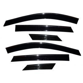 AVS 10-17 Cadillac SRX Ventvisor Low Profile Deflectors 6pc - Smoke w/Chrome Trim buy in USA