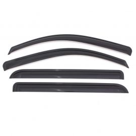 AVS 07-16 Mitsubishi Lancer Ventvisor Outside Mount Window Deflectors 4pc - Smoke buy in USA