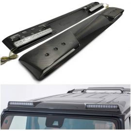 W463A W464 Mercedes G Wagon G Class Front Roof Carbon Lip Spoiler with LED buy in USA