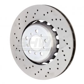 SHW 15-18 BMW M3 3.0L Left Front Cross-Drilled Lightweight Brake Rotor (34112284809) buy in USA