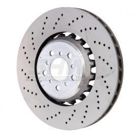 SHW 13-16 BMW M5 4.4L Left Front Cross-Drilled Lightweight Brake Rotor (34112284101) buy in USA