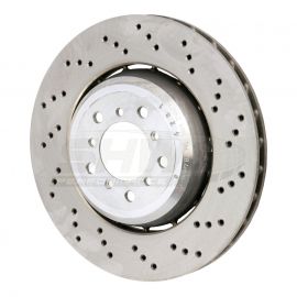 SHW 08-13 BMW M3 4.0L Right Front Cross-Drilled Lightweight Brake Rotor (34112283802) buy in USA