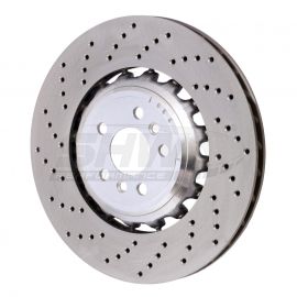 SHW 18-21 BMW M5 4.4L Left Rear Cross-Drilled Lightweight Brake Rotor (34217991103) buy in USA