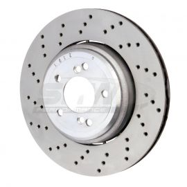 SHW 08-13 BMW M3 4.0L Left Rear Cross-Drilled Lightweight Brake Rotor (34212283803) buy in USA