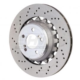 SHW 15-18 BMW X5 M 4.4L Left Rear Cross-Drilled Lightweight Brake Rotor (34212284903) buy in USA