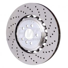 SHW 18-21 BMW M5 4.4L Right Rear Cross-Drilled Lightweight Brake Rotor (34217991104) buy in USA