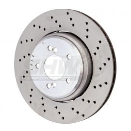 SHW 08-13 BMW M3 4.0L Right Rear Cross-Drilled Lightweight Brake Rotor (34212283804) buy in USA