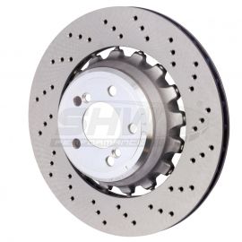 SHW 15-18 BMW X5 M 4.4L Right Rear Cross-Drilled Lightweight Brake Rotor (34212284904) buy in USA