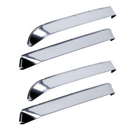 AVS 84-96 Jeep Cherokee (4 Door) Ventshade Front & Rear Window Deflectors 4pc - Stainless buy in USA