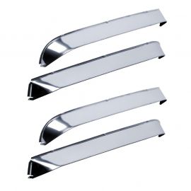 AVS 84-91 Jeep Grand Wagoneer Ventshade Front & Rear Window Deflectors 4pc - Stainless buy in USA