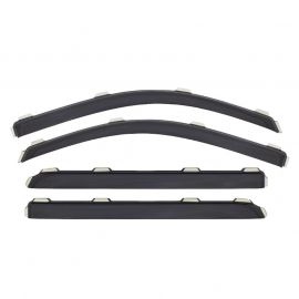 AVS 07-18 Jeep Wrangler Unlimited Ventvisor In-Channel Front & Rear Window Deflectors 4pc - Smoke buy in USA