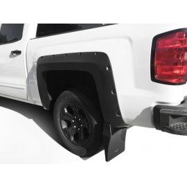 Bushwacker 14-18 Chevrolet Silverado 1500 Trail Armor Rear Mud Flaps (Fits Pocket Style Flares) buy in USA