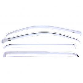 AVS 11-15 Kia Sorento Ventvisor Outside Mount Front & Rear Window Deflectors 4pc - Chrome buy in USA