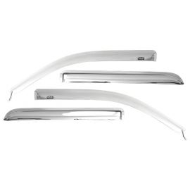 AVS 10-18 Toyota 4Runner Ventvisor Outside Mount Front & Rear Window Deflectors 4pc - Chrome buy in USA