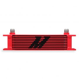 Mishimoto Universal 10 Row Oil Cooler - Red buy in USA