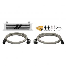 Mishimoto Universal Thermostatic 10 Row Oil Cooler Kit - Silver buy in USA