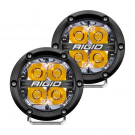 Rigid Industries 360-Series 4in LED Off-Road Spot Beam - Amber Backlight (Pair) buy in USA