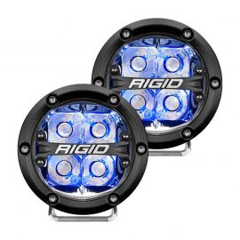 Rigid Industries 360-Series 4in LED Off-Road Spot Beam - Blue Backlight (Pair) buy in USA