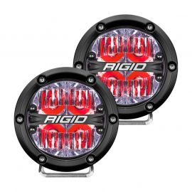 Rigid Industries 360-Series 4in LED Off-Road Drive Beam - Red Backlight (Pair) buy in USA