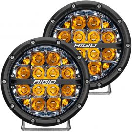 Rigid Industries 360-Series 6in LED Off-Road Spot Beam - Amber Backlight (Pair) buy in USA