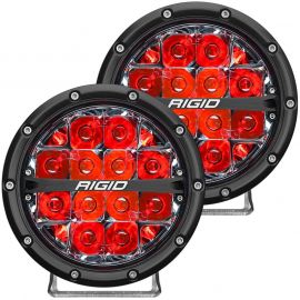 Rigid Industries 360-Series 6in LED Off-Road Spot Beam - Red Backlight (Pair) buy in USA