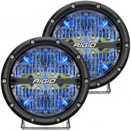 Rigid Industries 360-Series 6in LED Off-Road Drive Beam - Blue Backlight (Pair) buy in USA