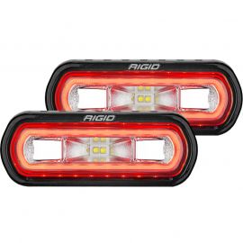 Rigid Industries SR-L Series Surface Mount LED Spreader Pair w/ Red Halo - Universal buy in USA