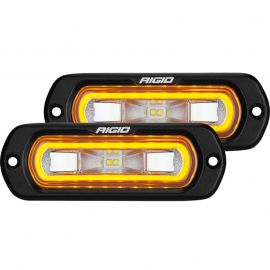 Rigid Industries SR-L Series Flush Mount LED Spreader Pair w/ Red Halo - Universal buy in USA