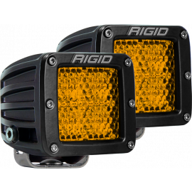 Rigid Industries D-Series - Diffused Rear Facing High/Low - Yellow - Pair buy in USA