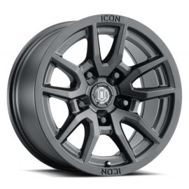 ICON Vector 5 17x8.5 5x5 -6mm Offset 4.5in BS 71.5mm Bore Satin Black Wheel buy in USA