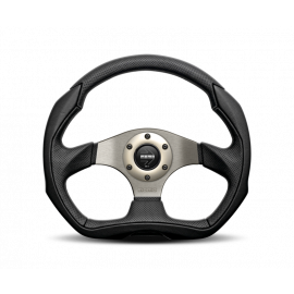 Momo Eagle Steering Wheel 350 mm - Black Leather/Anth Spokes buy in USA