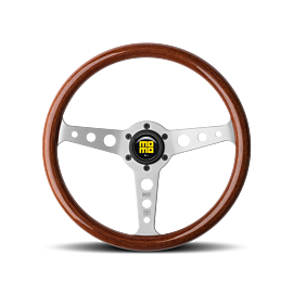 Momo Indy Steering Wheel 350 mm - Magoany Wood/Brshd Spokes buy in USA