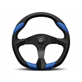 Momo Quark Steering Wheel 350 mm - Black Poly/Black Spokes buy in USA