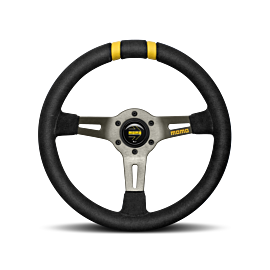 Momo MODDRIFT Steering Wheel 330 mm - Black Suede/Anth Spokes/2 Stripes buy in USA