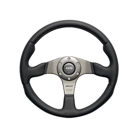 Momo Race Steering Wheel 350 mm - Black Leather/Anth Spokes buy in USA