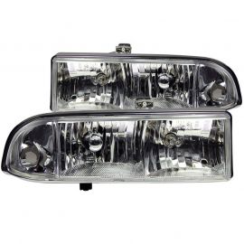 ANZO 1998-2005 Chevrolet S-10 Crystal Headlights Chrome buy in USA