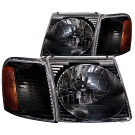 ANZO 2001-2005 Ford Explorer Crystal Headlights Black buy in USA